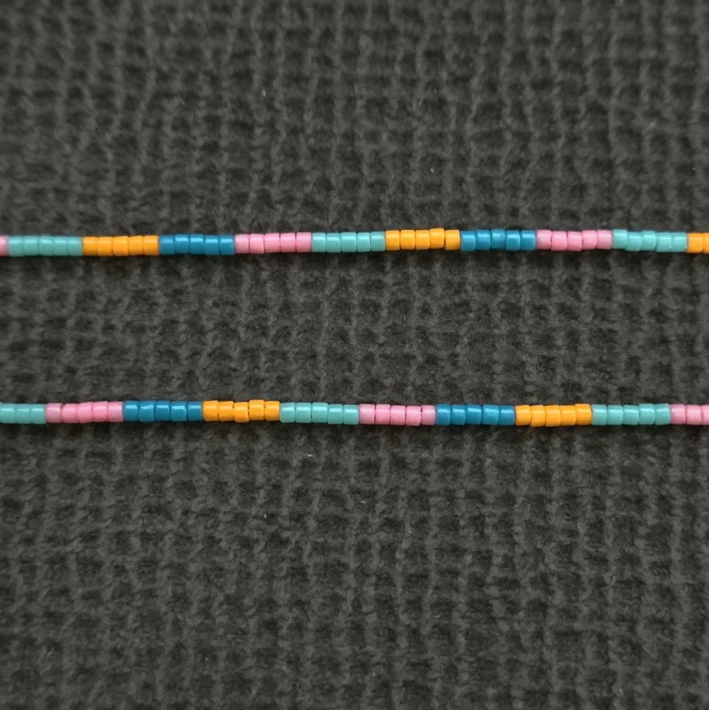 Gorjana "Gigi Stripe" Glass🪟 Bead Necklace - NWT - Picture 4 of 16